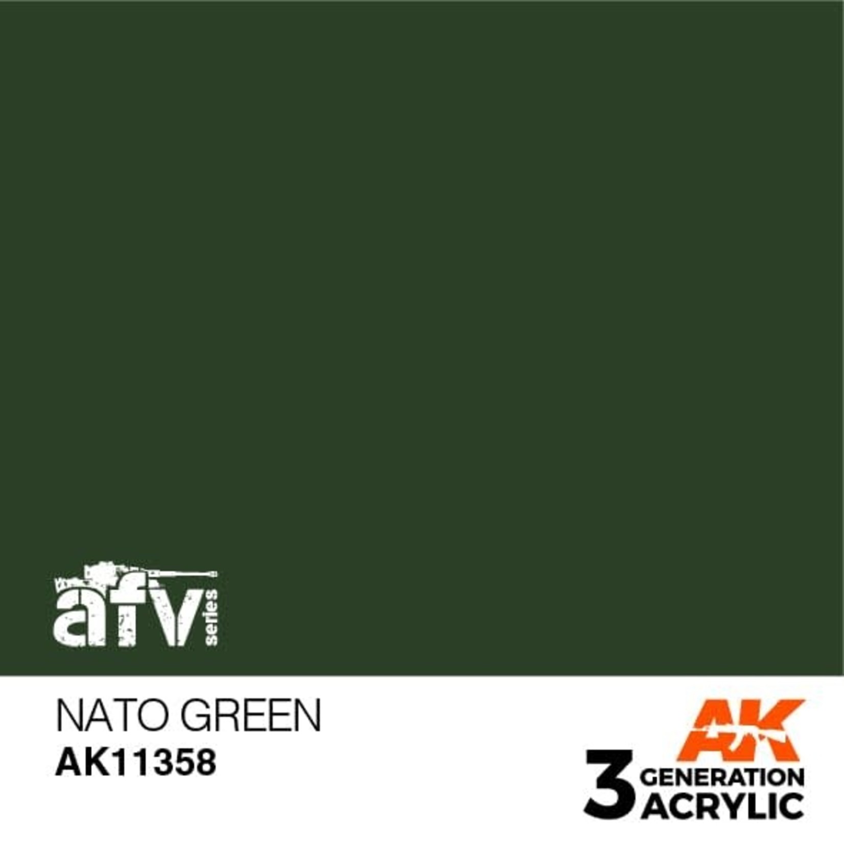 AK Interactive AK11358 3G AFV NATO Green 17ml
