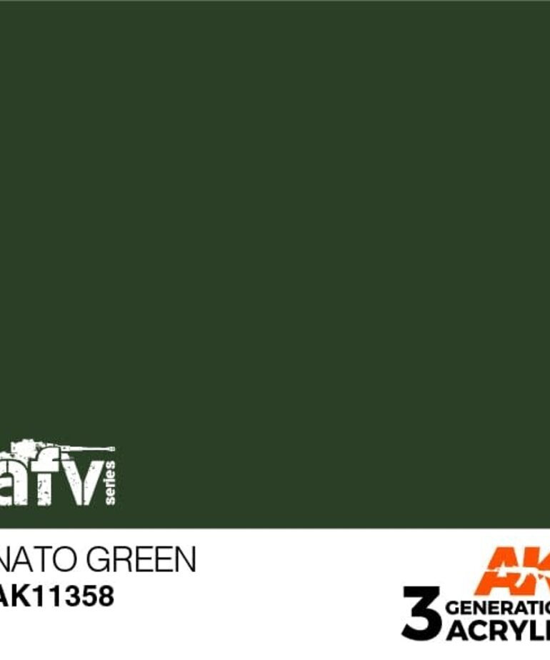 AK Interactive AK11358 3G AFV NATO Green 17ml
