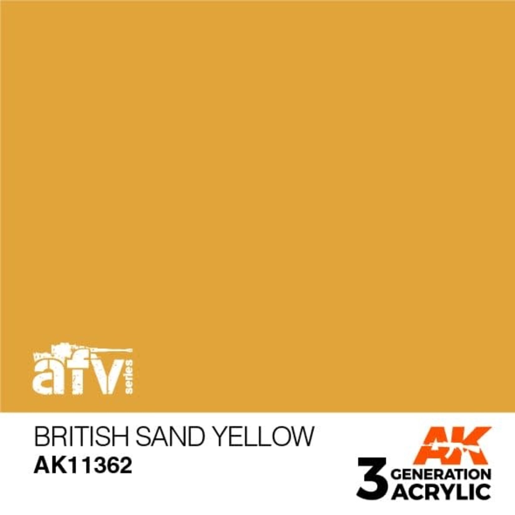 AK Interactive AK11362 3G AFV British Sand Yellow 17ml