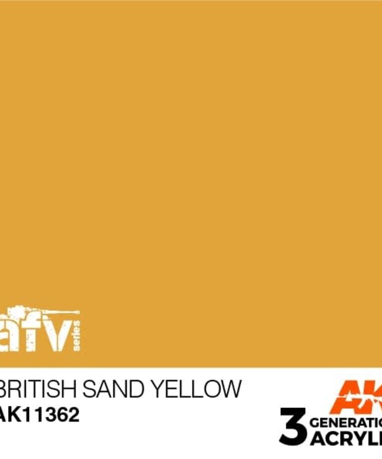 AK Interactive AK11362 3G AFV British Sand Yellow 17ml
