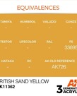 AK Interactive AK11362 3G AFV British Sand Yellow 17ml