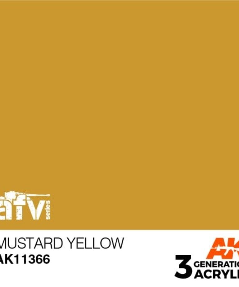 AK Interactive AK11366 3G AFV Mustard Yellow 17ml
