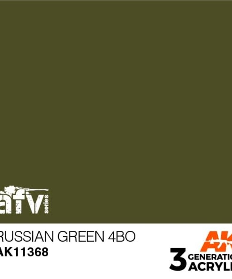 AK Interactive AK11368 3G AFV Russian Green 4BO 17ml
