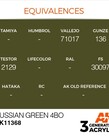 AK Interactive AK11368 3G AFV Russian Green 4BO 17ml
