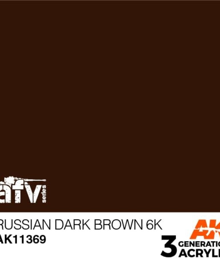 AK Interactive AK11369 3G AFV Russian Dark Brown 6K 17ml