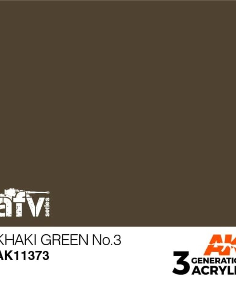 AK Interactive AK11373 3G AFV Khaki green No.3 17ml