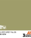 AK Interactive AK11374 3G AFV Silver Grey No.28 17ml
