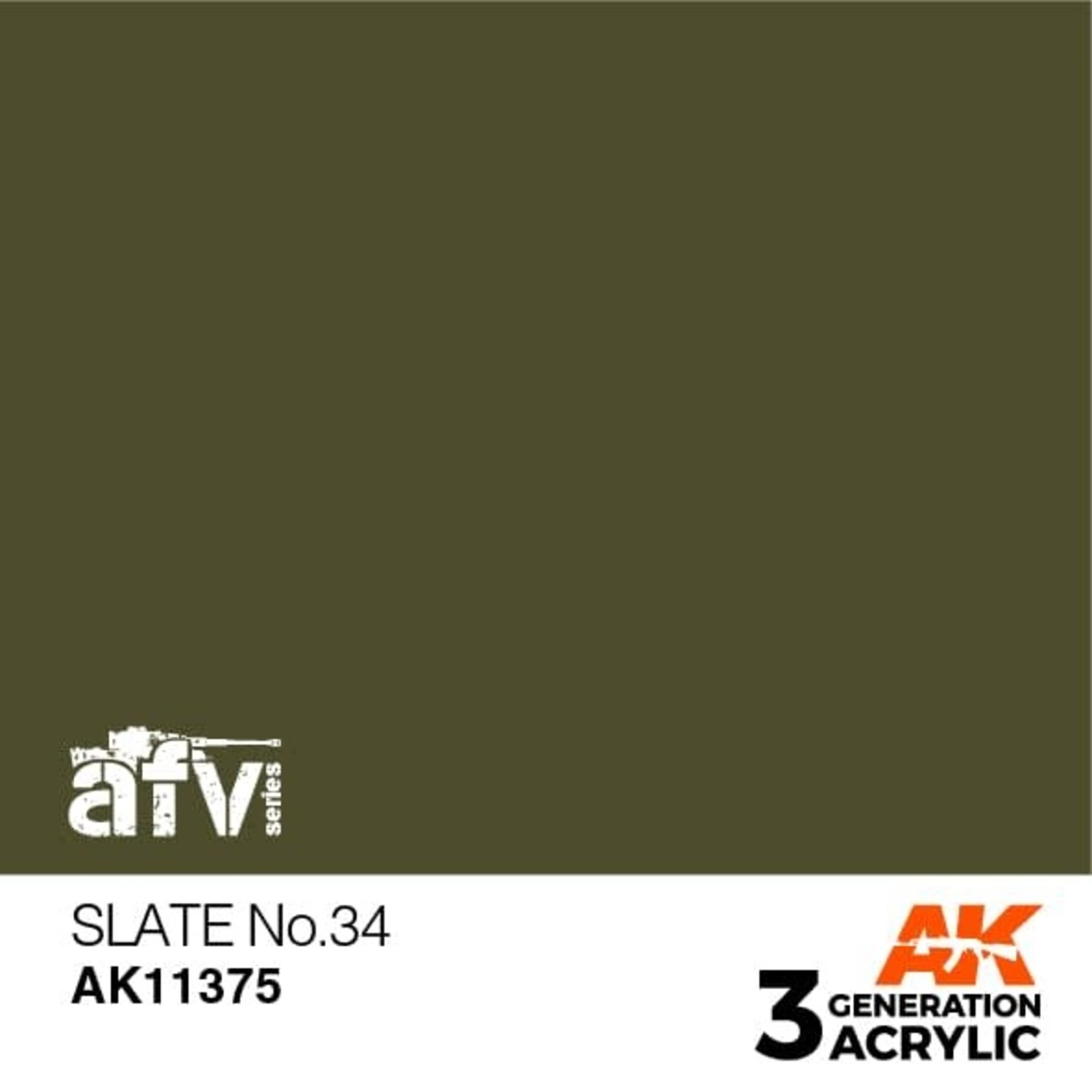 AK Interactive AK11375 3G AFV Slate No.34 17ml