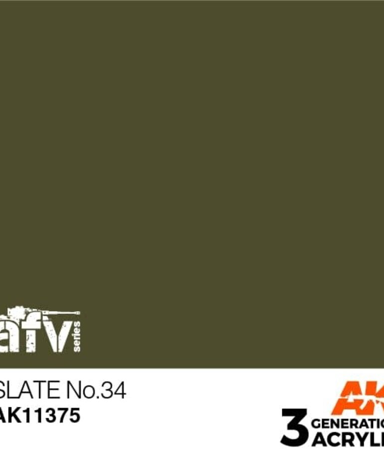 AK Interactive AK11375 3G AFV Slate No.34 17ml