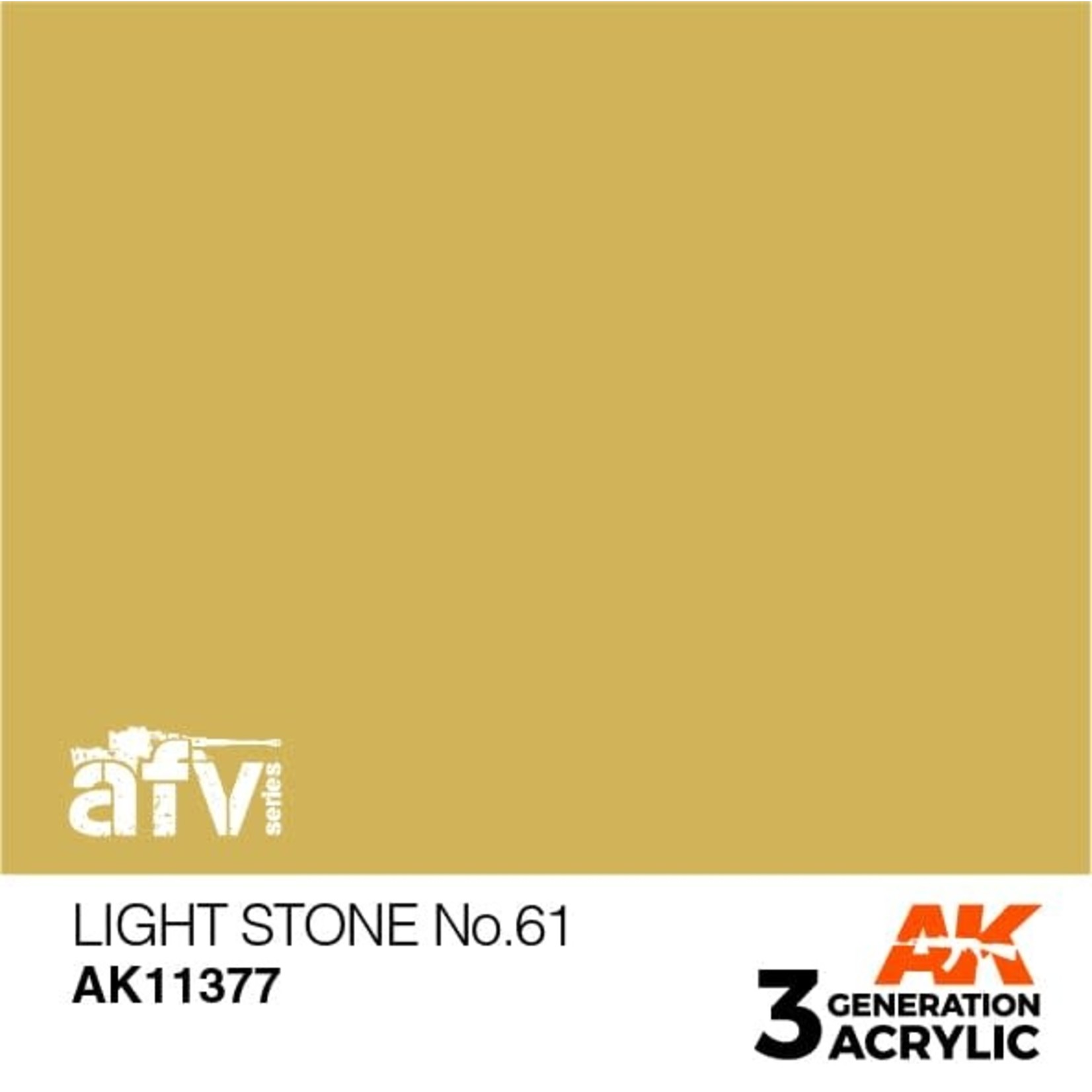 AK Interactive AK11377 3G AFV Light Stone No.61 17ml