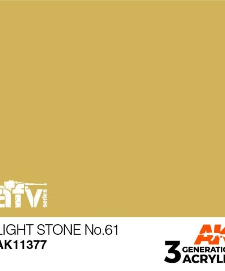 AK Interactive AK11377 3G AFV Light Stone No.61 17ml