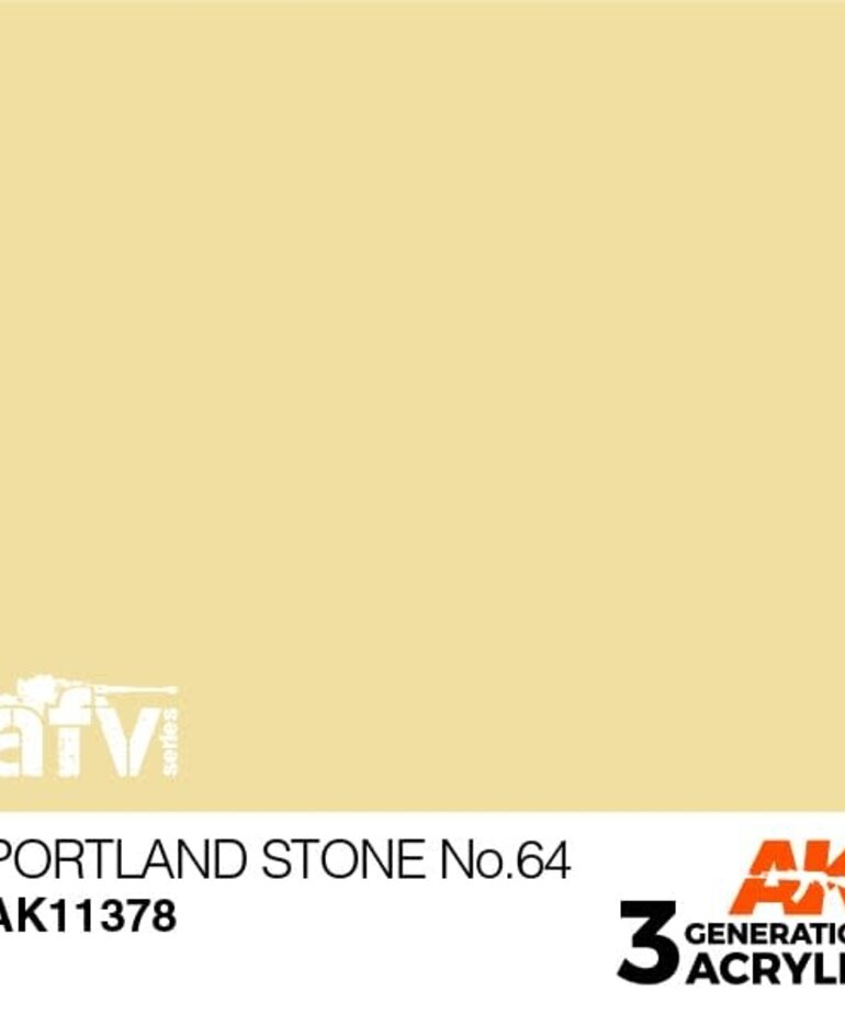 AK Interactive AK11378 3G AFV Portland Stone No.64 17ml