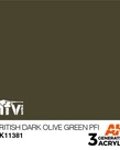 AK Interactive AK11381 3G AFV British Dark Olive Green PFI 17ml
