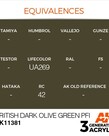 AK Interactive AK11381 3G AFV British Dark Olive Green PFI 17ml
