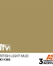 AK Interactive AK11383 3G AFV British Light Mud 17ml