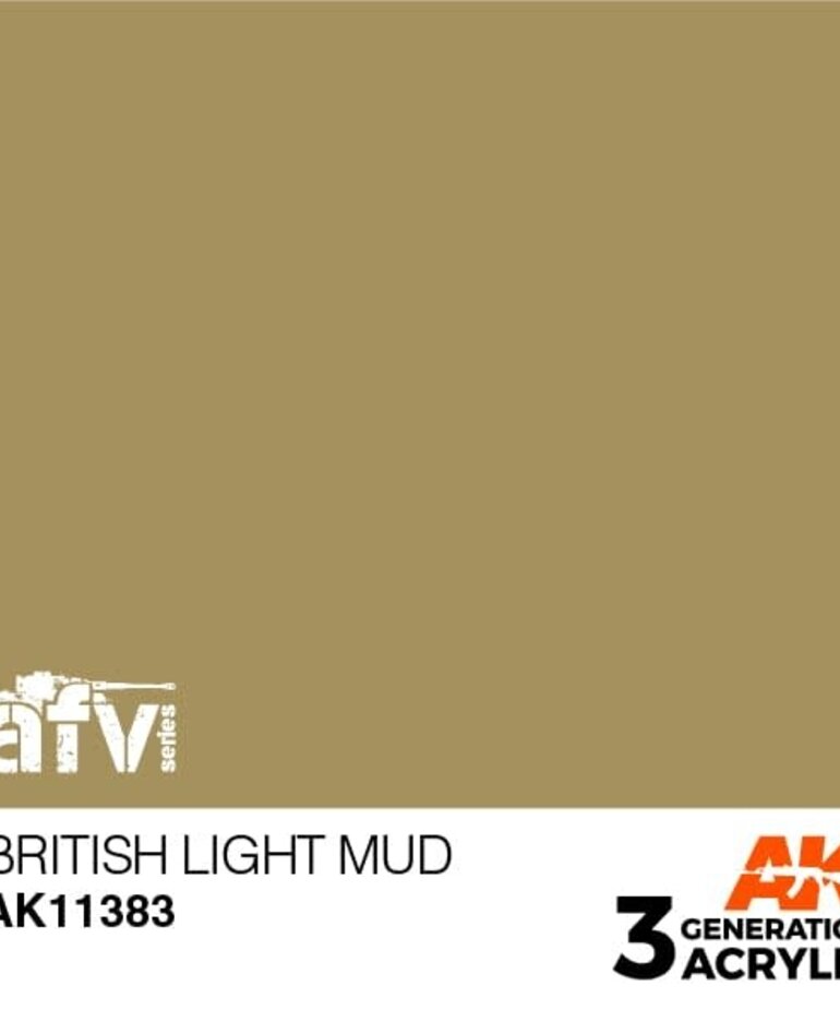 AK Interactive AK11383 3G AFV British Light Mud 17ml