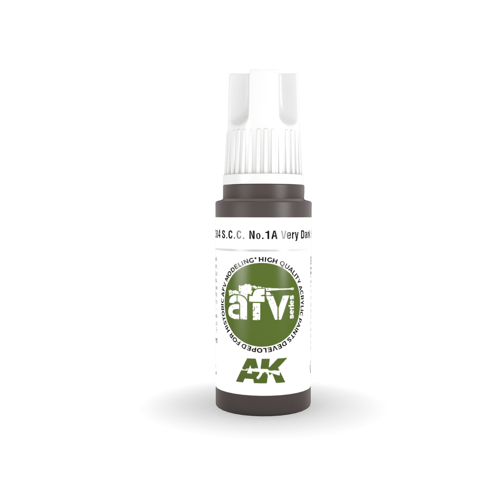 AK Interactive AK11384 3G AFV S.C.C. No.1A Very Dark Brown 17ml
