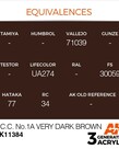 AK Interactive AK11384 3G AFV S.C.C. No.1A Very Dark Brown 17ml