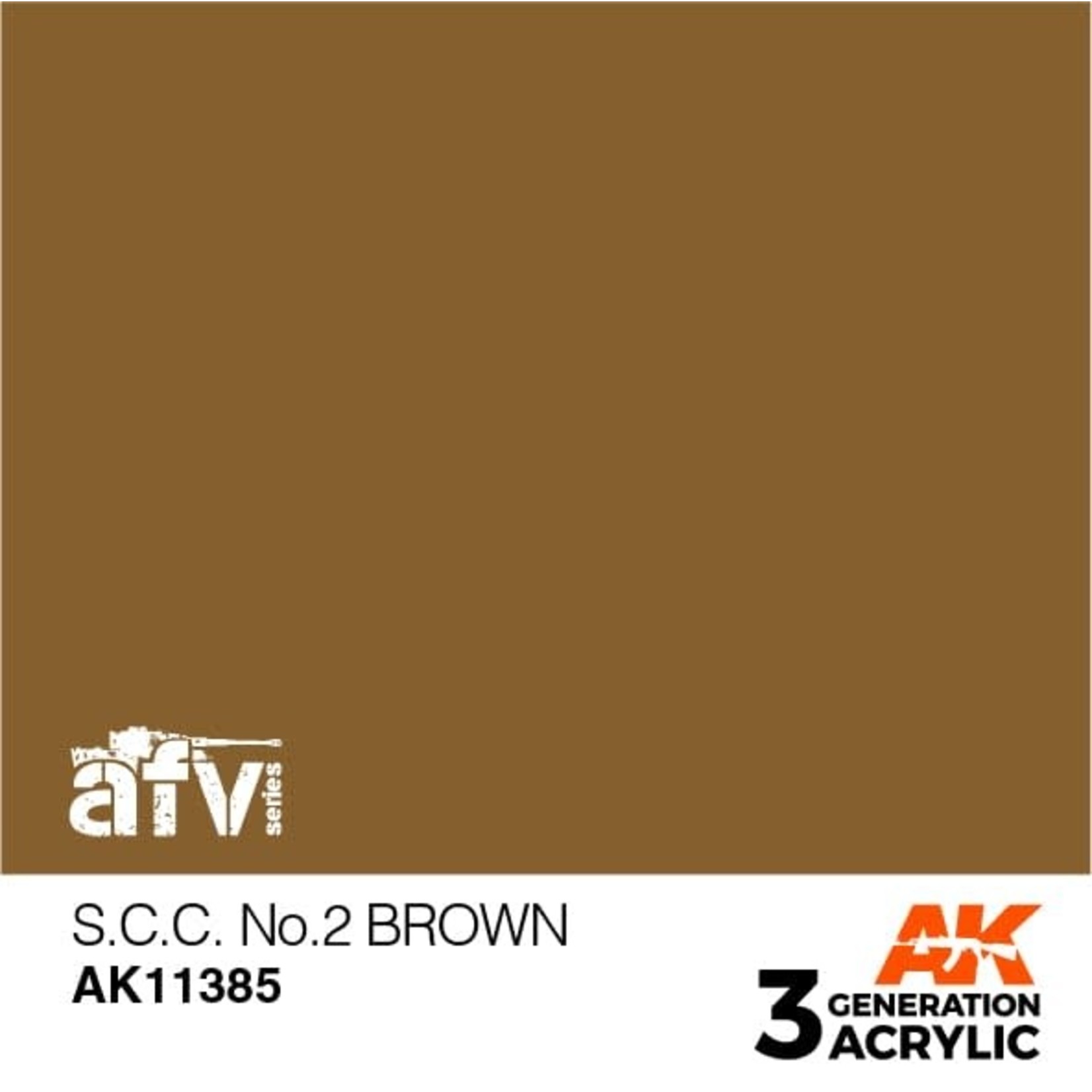 AK Interactive AK11385 3G AFV S.C.C. No.2 Brown 17ml