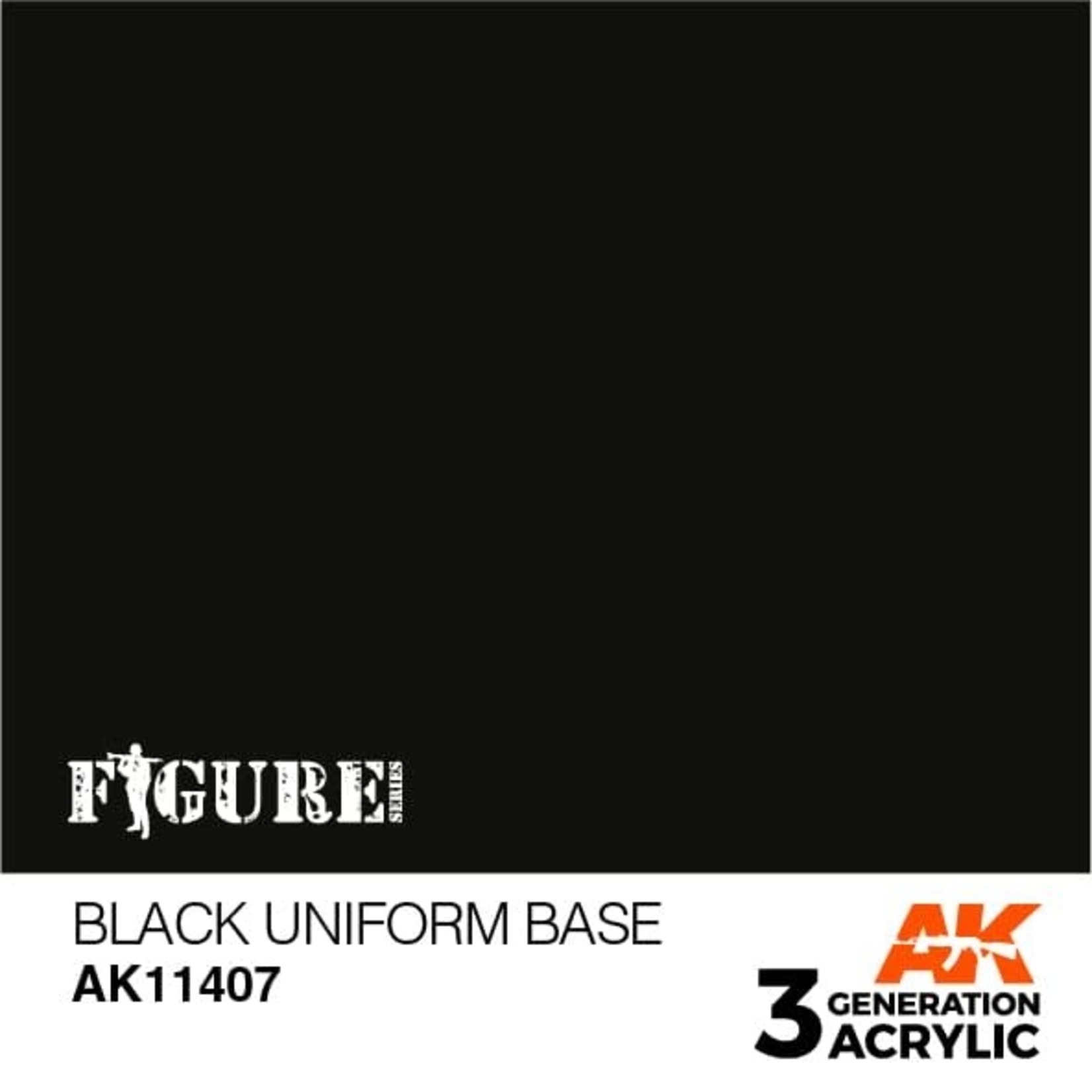 AK Interactive AK11407 3G Figure Black Uniform Base 17ml