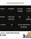 AK Interactive AK11407 3G Figure Black Uniform Base 17ml