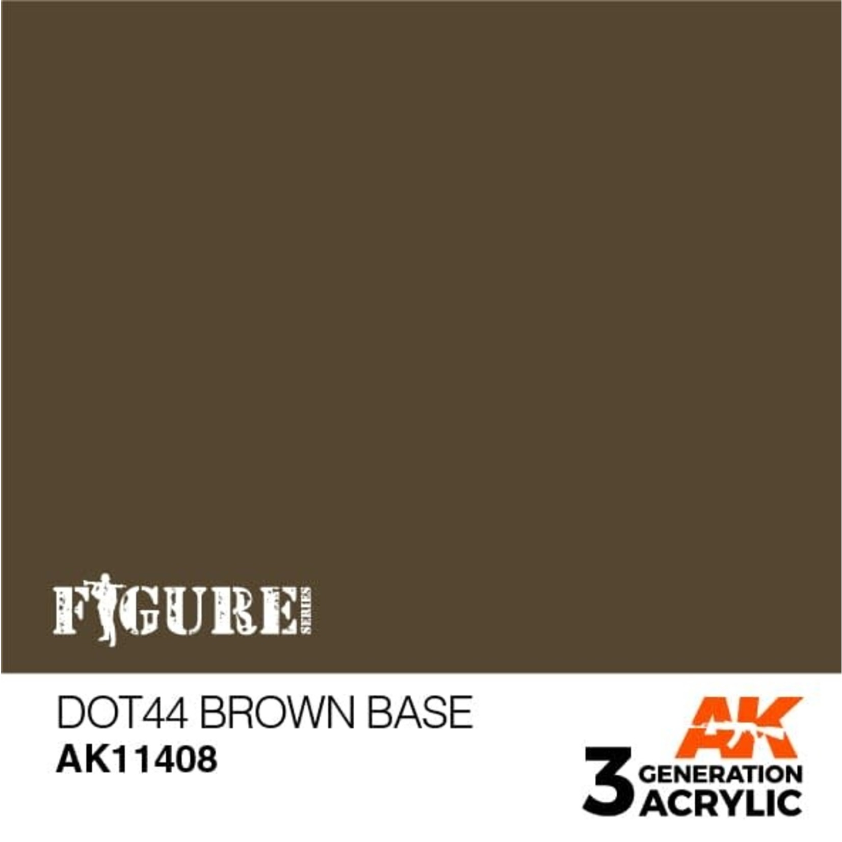 AK Interactive AK11408 3G Figure Dot44 Brown Base 17ml
