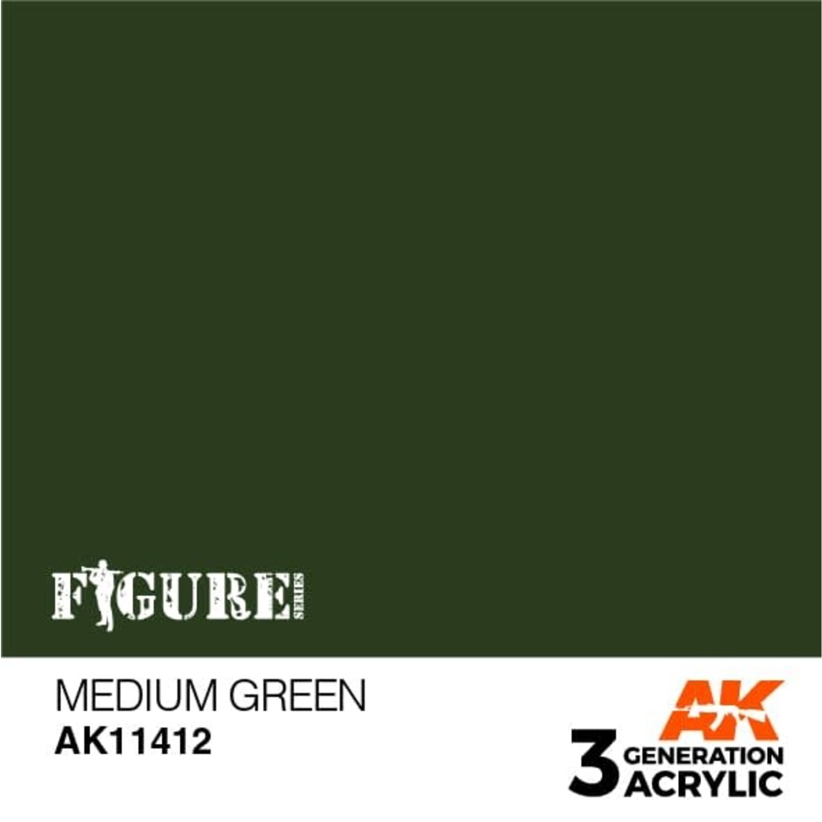 AK Interactive AK11412 3G Figure Medium Green 17ml