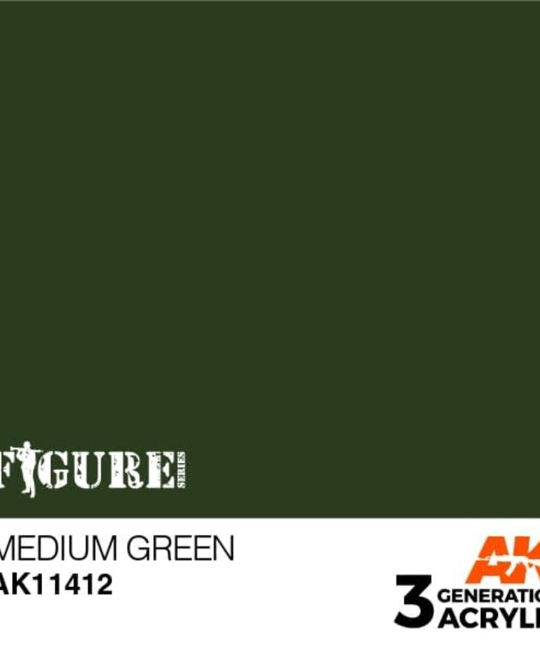 AK Interactive AK11412 3G Figure Medium Green 17ml