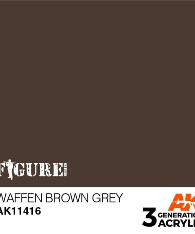 AK Interactive AK11416 3G Figure Waffen Brown Grey 17ml