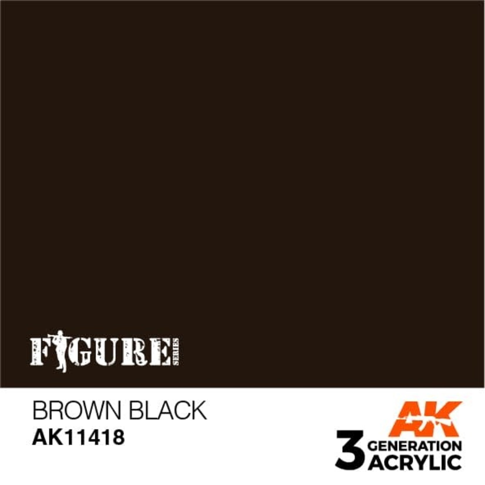 AK Interactive AK11418 3G Figure Brown Black 17ml