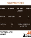 AK Interactive AK11418 3G Figure Brown Black 17ml