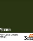 AK Interactive AK11421 3G Figure Dark Olive Green 17ml
