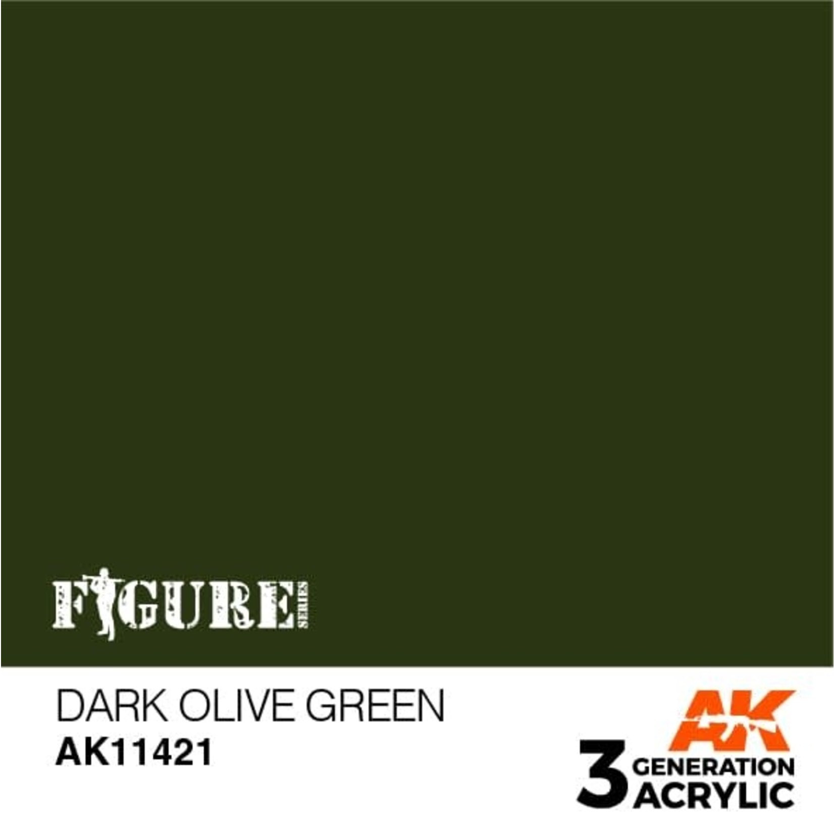 AK Interactive AK11421 3G Figure Dark Olive Green 17ml