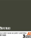 AK Interactive AK11423 3G Figure Field Grey Base #2 (Grey Uniform) 17ml