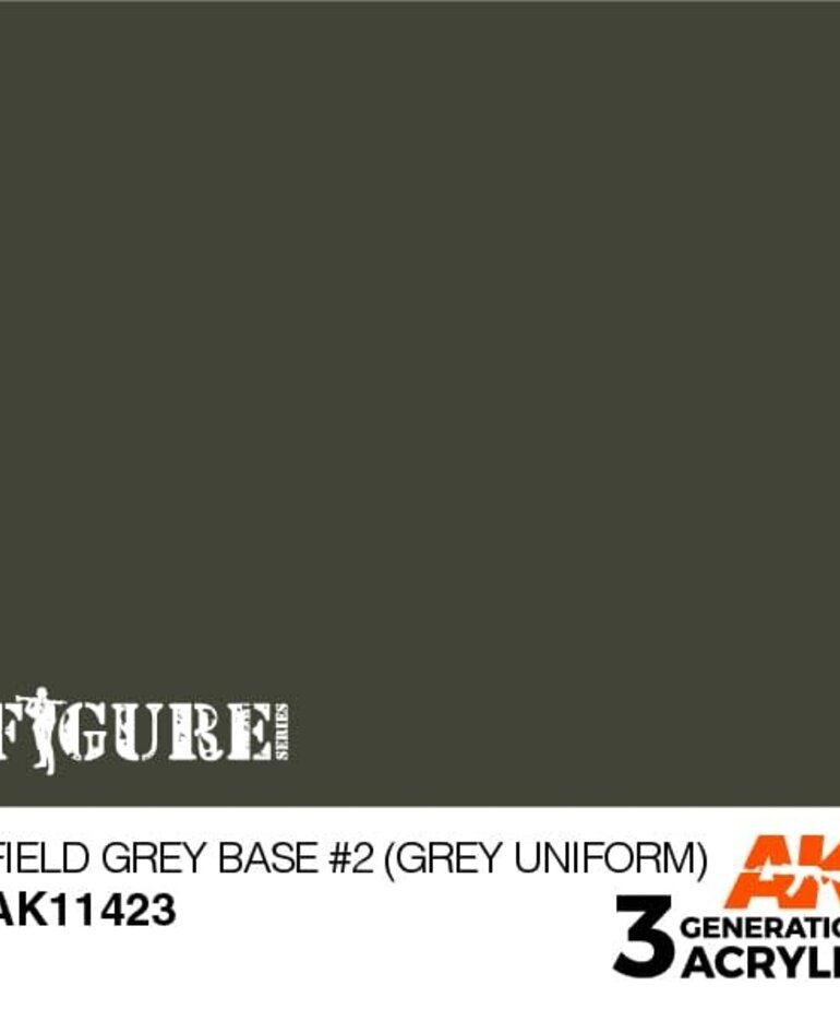 AK Interactive AK11423 3G Figure Field Grey Base #2 (Grey Uniform) 17ml