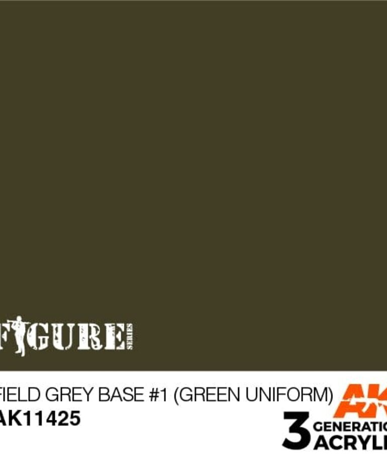 AK Interactive AK11425 3G Figure Field Grey Base #1 (Green uniform) 17ml