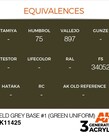 AK Interactive AK11425 3G Figure Field Grey Base #1 (Green uniform) 17ml