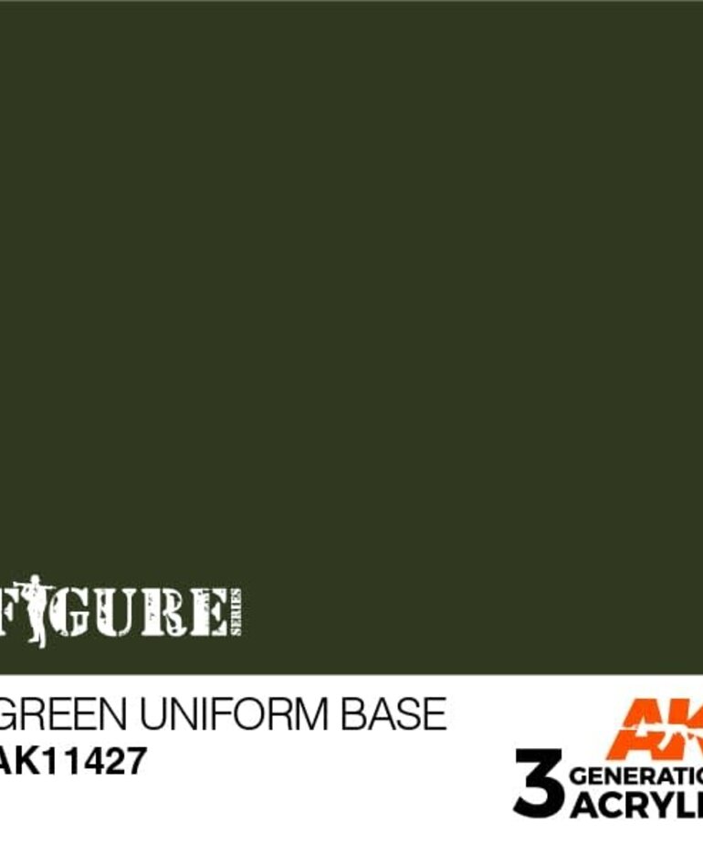 AK Interactive AK11427 3G Figure Green Uniform Base 17ml