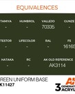 AK Interactive AK11427 3G Figure Green Uniform Base 17ml