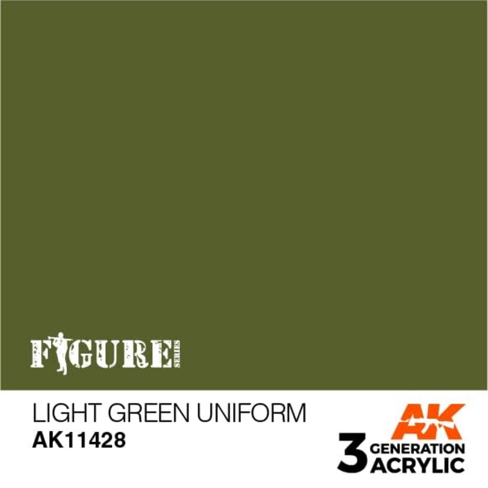 AK Interactive AK11428 3G Figure Light Green Uniform 17ml