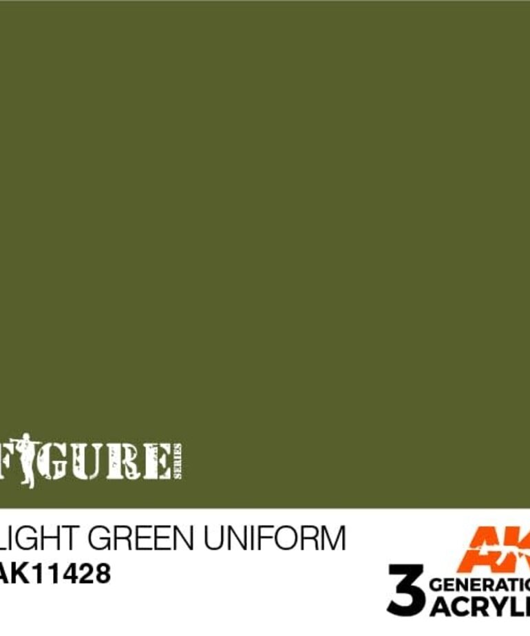 AK Interactive AK11428 3G Figure Light Green Uniform 17ml
