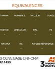 AK Interactive AK11433 3G Figure US Olive Base Uniform 17ml