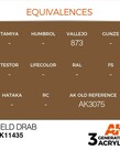 AK Interactive AK11435 3G Figure Field Drab 17ml