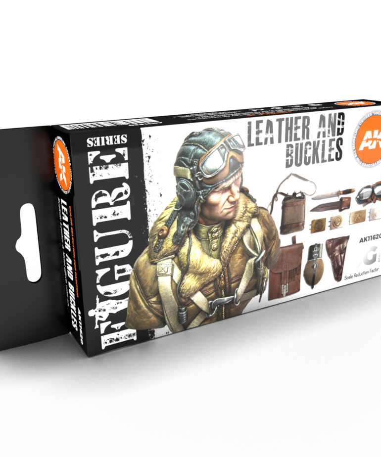 AK Interactive AK11620 3G Figure Leather and Buckles (6) Set