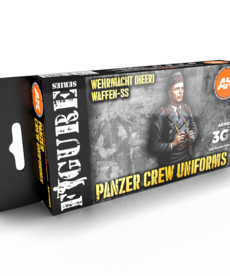 AK Interactive AK11622 3G Figure Panzer Crew Black Uniforms (6) Set