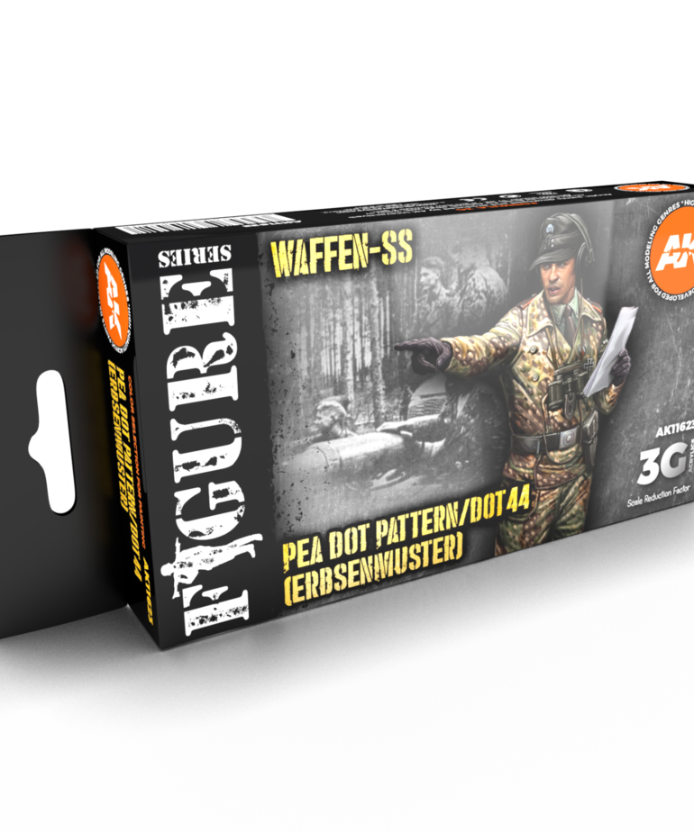 AK Interactive AK11623 3G Figure Pea dot pattern / 44 DOT Uniform (6) Set