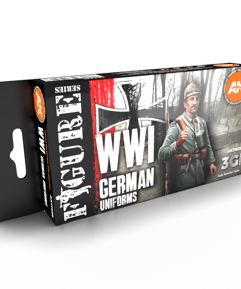 AK Interactive AK11629 3G Figure WW1 German Uniforms (6) Set
