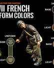 AK Interactive AK11633 3G Figure WWII French Uniform Colors (6) Set AK Interactive AK11633 3G Figure WWII French Uniform Colors (6) Set