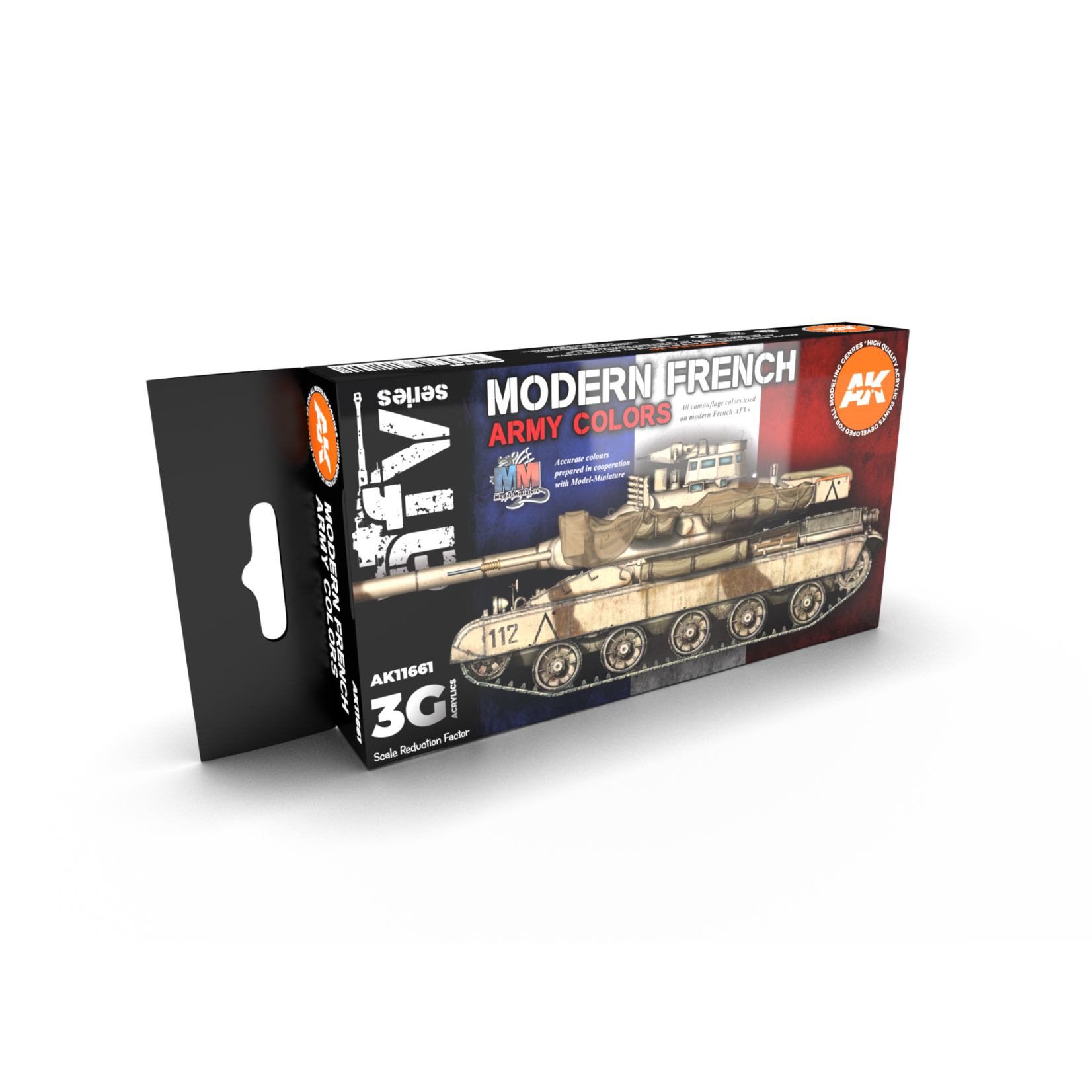 AK Interactive AK11661 3G AFV Modern French Army Colors (6) Set