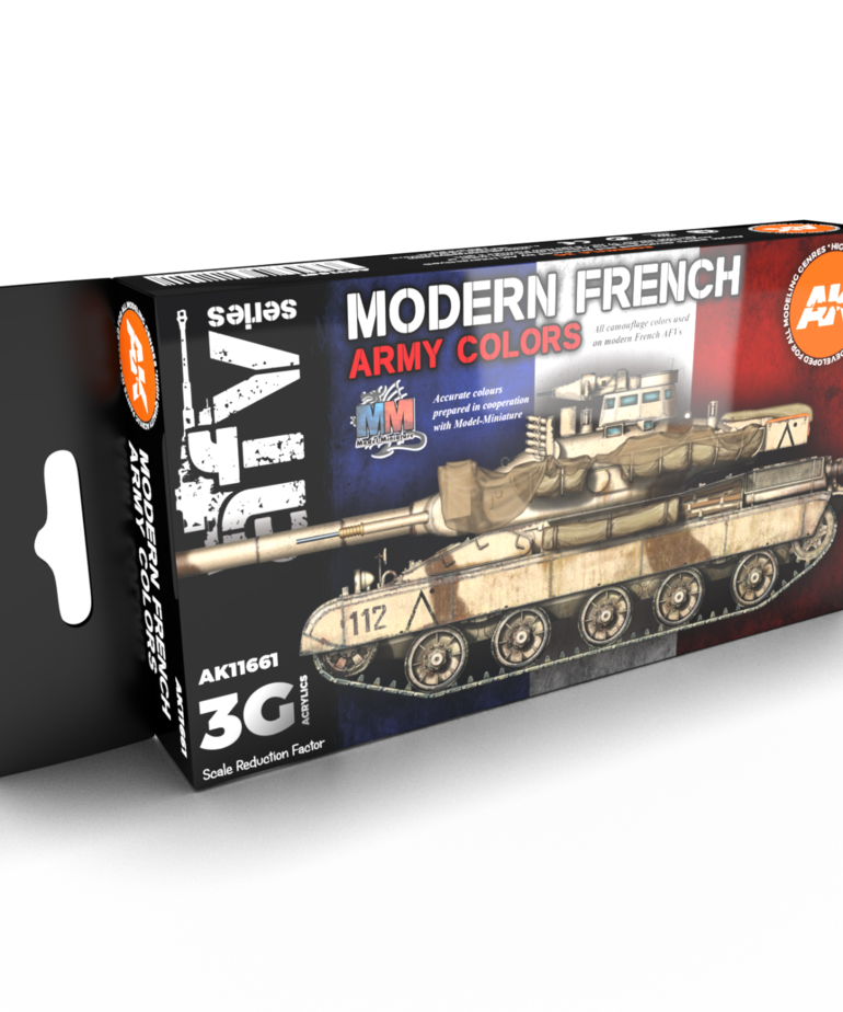 AK Interactive AK11661 3G AFV Modern French Army Colors (6) Set